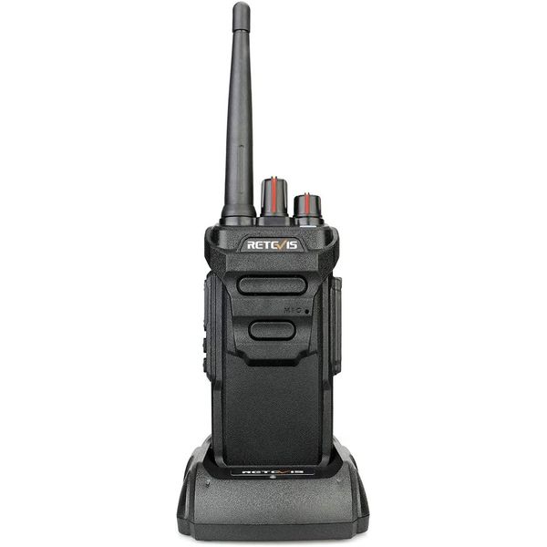 Radio Ricetrasmittenti Retevis RT648, Radio Con Stazioni Di Ricarica Usb, Impermeabile IP67, Batteria Da 1200 Mah, Avviso Di Emergenza, Vox, Squelch, Ctcss/Dcs (1 Pezzo, Nero)-image
