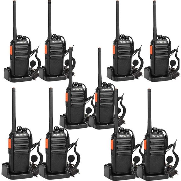 Ricetrasmettitore Retevis RT24, Radio Auricolare, PMR446, Radio Ricetrasmittente A 16 Canali Ctcss/Dcs, Sicurezza, Cantiere, Assistenza Di Emergenza, Ecc-image