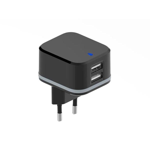 Caricabatterie Compatto Con Doppia Uscita Usb - 5 V - 3,4 A Max. (2,4 + 1 A) - 17 Wmax.-image