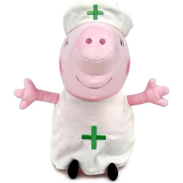 Peppa Pig Infermiera - Figura Di Peluche 20 Cm-image