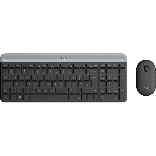 Logitech 920-009202 - Dimensioni Complete (100%) - Senza Fili - Rf Senza Fili - Qwerty - Grafite - Mouse In Dotazione-image