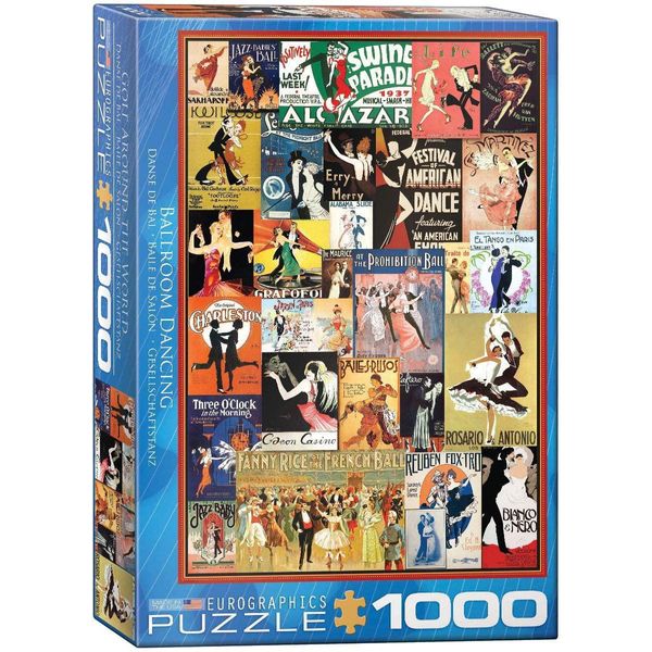 Puzzle Da 1000 Pezzi - Puzzle - Vintage Art Deco - Poster Di Danza Classica + Accessori Per Puzzle-image