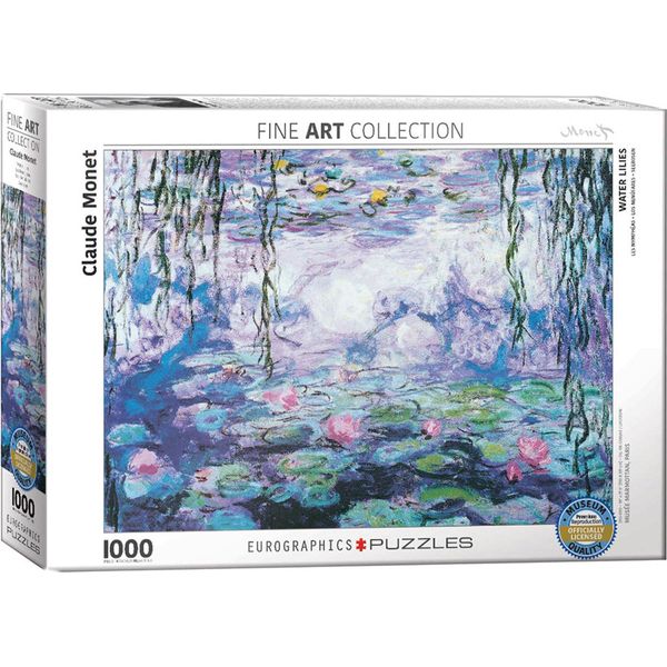 Puzzle Da 1000 Pezzi - Puzzle - Ninfee Di Claude Monet + Set Di 3 Accessori Per Puzzle Deluxe-image
