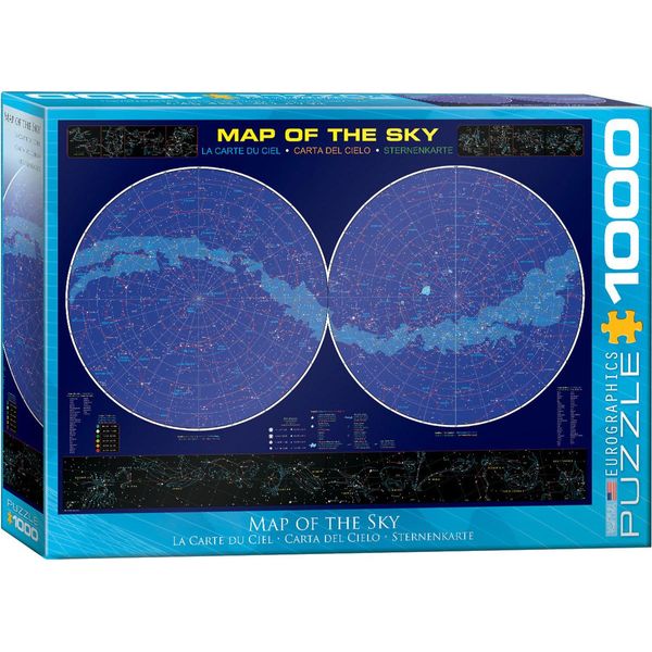 Puzzle Da 1000 Pezzi - Puzzle - Mappa Del Cielo Stellato + Accessori Per Puzzle-image