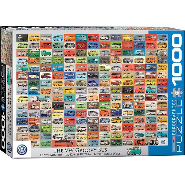 Puzzle Da 1000 Pezzi - Puzzle - Autobus Volkswagen, Bullis, Transporter + Accessori Per Puzzle-image