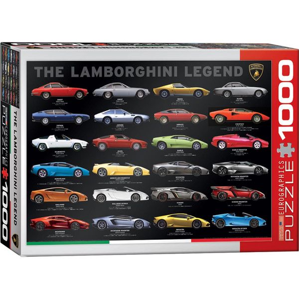 Puzzle Da 1000 Pezzi - Puzzle - Lamborghini La Leggenda + Puzzle Telaio In Alluminio Per 1000 Pezzi-image