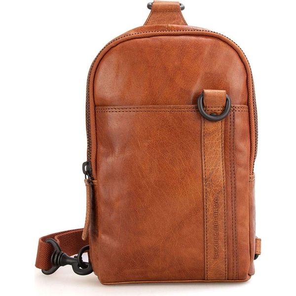 Spikes & Sparrow Pelle Borsa A Tracolla Borsa A Tracolla Bronco Slingbag Brandy Marrone-image