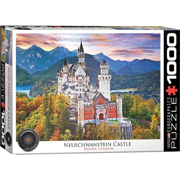 Castello Di Neuschwanstein - Puzzle Da 1000 Pezzi - Dimensioni 68X48 Cm-image