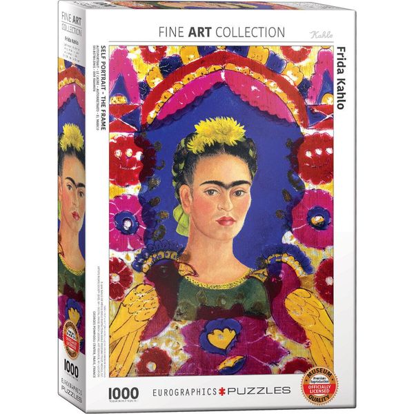 Puzzle Da 1000 Pezzi - Puzzle - Autoritratto Di Frida Kahlo Con Uccelli + Set Di 3 Accessori Per Puzzle-image