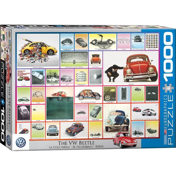 Puzzle Da 1000 Pezzi - Puzzle - Pubblicità Del Maggiolino Vw Attraverso I Secoli + Set Di 3 Accessori Per Puzzle Deluxe-image