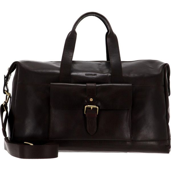 Saddler Borsa Da Viaggio Borsa A Tracolla Con Scomparto Per Laptop Charles Weekend Bag Dark Brown Marrone-image