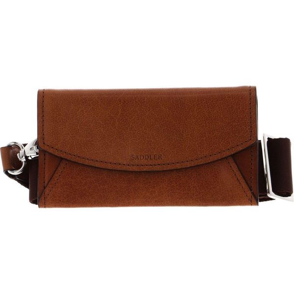 Saddler Pelle Portafoglio Borsa A Tracolla Lycksele Crossbody Bag Tan Marrone-image
