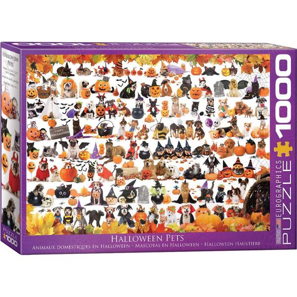 Puzzle Da 1000 Pezzi - Puzzle - Cuccioli E Gattini Di Halloween + Set Deluxe Di 3 Accessori Per Puzzle-image