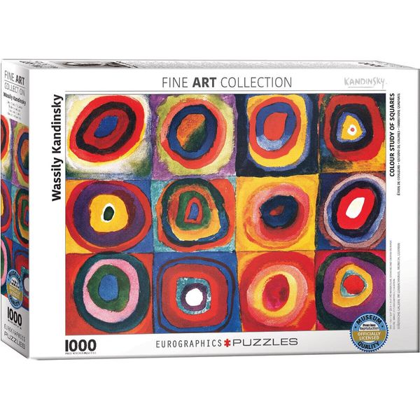 Puzzle Da 1000 Pezzi - Puzzle - Wassily Kandinsky - Studio Del Colore Quadrati + Accessori Per Puzzle-image