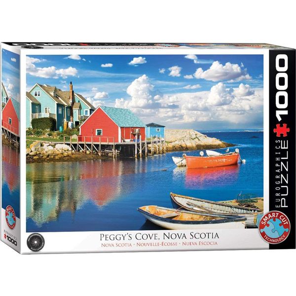 Puzzle Da 1000 Pezzi Villaggio Di Pescatori In Nuova Scozia Canada-image