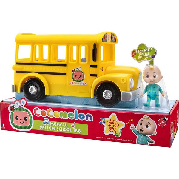 Scuolabus Cocomelon Con Suono Jj Play Figure Scuolabus Cocomelon Sing-Along Con Suono E Jj Play Figure Per Bambini-image