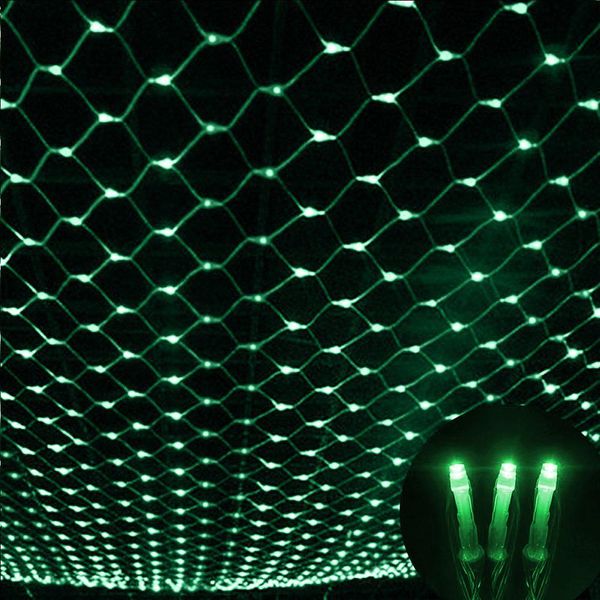 3X2M 200 Led Fata Luci Rete Luce Verde Modalità Continua Luce Tenda Festa Interna Balcone Decorazione Illuminazione Di Natale-image