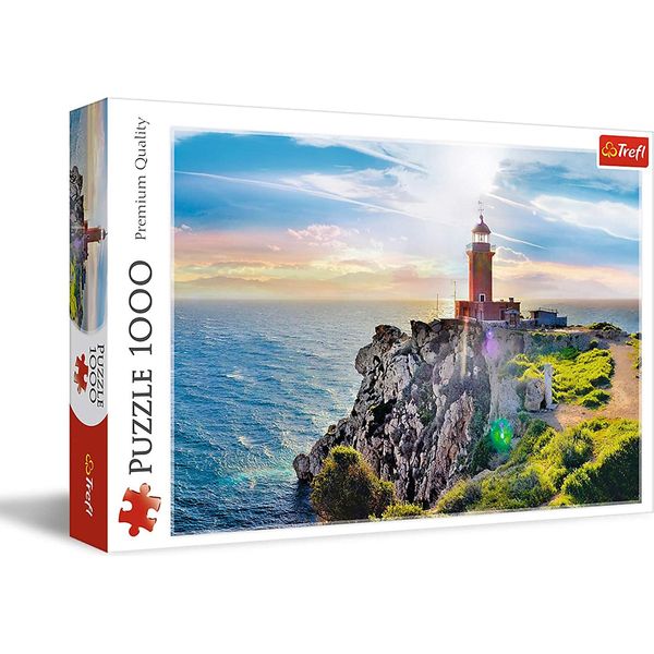 Puzzle Da 1000 Pezzi - Puzzle - Il Faro Di Melagavi Grecia + Cornice In Alluminio Per 1000 Pezzi-image