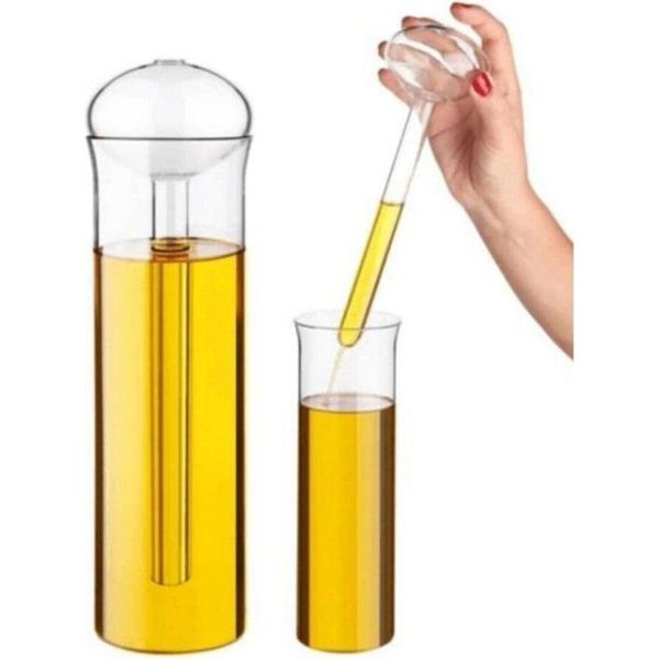 Vip Ahmet Borosilicate Smart Oil Container 650ML Olio Aceto Dispenser Contenitore Di Vetro Per Olio-image