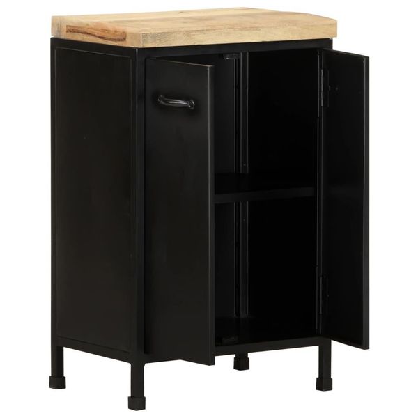 Syfax™ Credenza 47X35X76 Cm In Legno Di Mango Grezzo-image