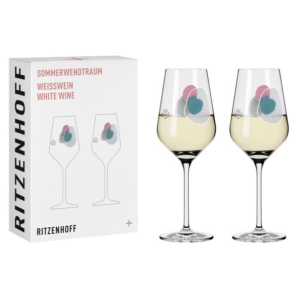 Ritzenhoff WeingläSer Sommerwendtraum WeißWein 2Er-Set 001, WeißWeinglas, Romi Bohnenberg , Kristallglas, 380 Ml, 3611001-image