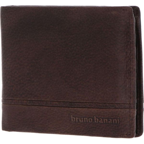 Bruno Banani Pelle Portafoglio Frankfurt Wallet Brown Marrone-image