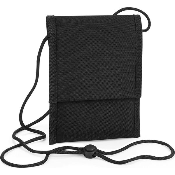 Bagbase - Borsa A Tracolla Unisex Uomo/Donna, Riciclata RW8064 (Taglia Unica) (Nero)-image