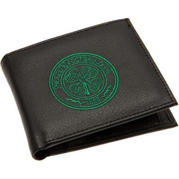Celtic Fc - Portafoglio Ricamato TA4834 (Taglia Unica) (Nero/Verde)-image