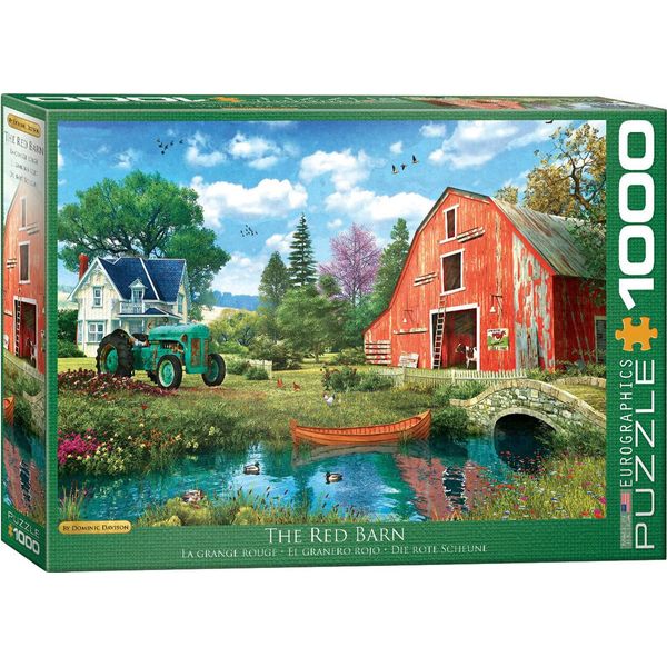 Puzzle Da 1000 Pezzi - Puzzle - Il Fienile Rosso Di Dominic Davison + Accessori Per Puzzle-image