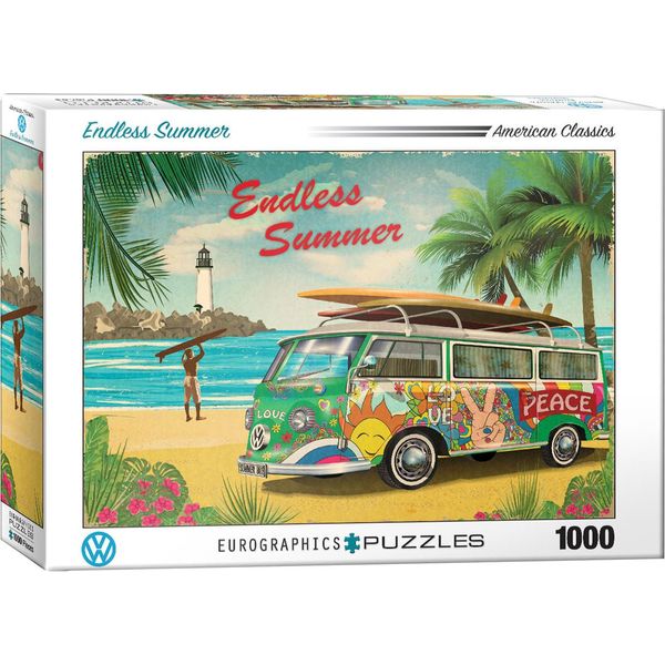 Puzzle Da 1000 Pezzi - Puzzle - Il Surfista Bulli Endless Summer + Accessori Per Puzzle-image