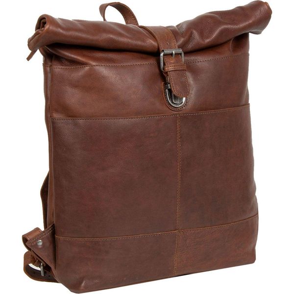 Mustang Pelle Zaino Per Il Tempo Libero Zaino Catania Backpack Brown Marrone-image