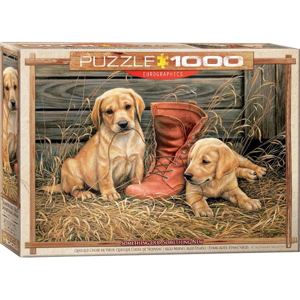 Puzzle Da 1000 Pezzi - Puzzle - Cuccioli Di Cane Nella Fattoria + Set Di 3 Accessori Per Puzzle Deluxe-image