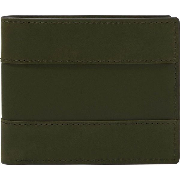 Fossil Porta Carte Di Credito Everett Bifold Flip Id Canteen Verde-image