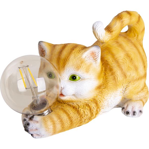 Gattino NäVe Con Globo Luminoso Solare-image