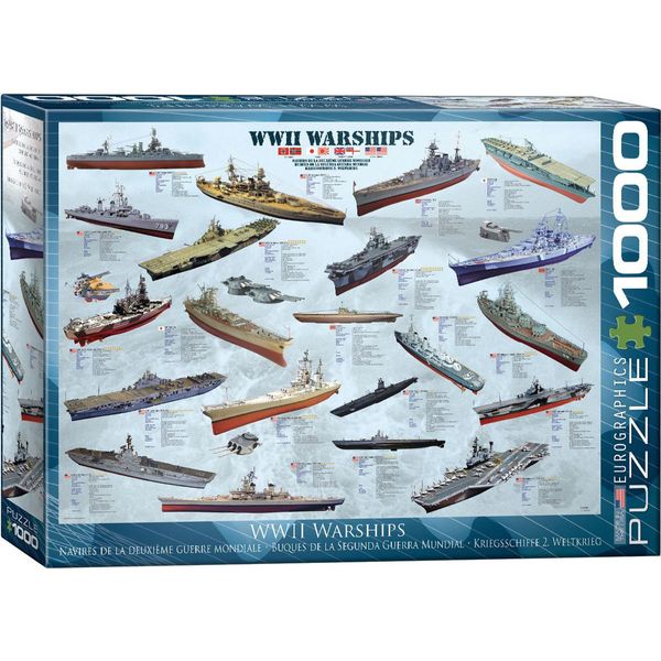 Puzzle Da 1000 Pezzi - Puzzle - Navi Da Guerra Storiche Della Seconda Guerra Mondiale + Set Di 3 Accessori Per Puzzle Deluxe-image