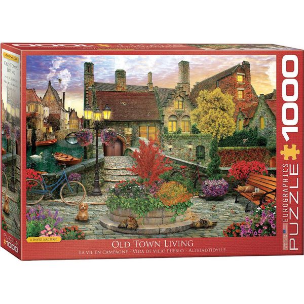 Puzzle Da 1000 Pezzi - Puzzle - Romantic Old Town Di Dominic Davison + Set Di 3 Accessori Per Puzzle Deluxe-image
