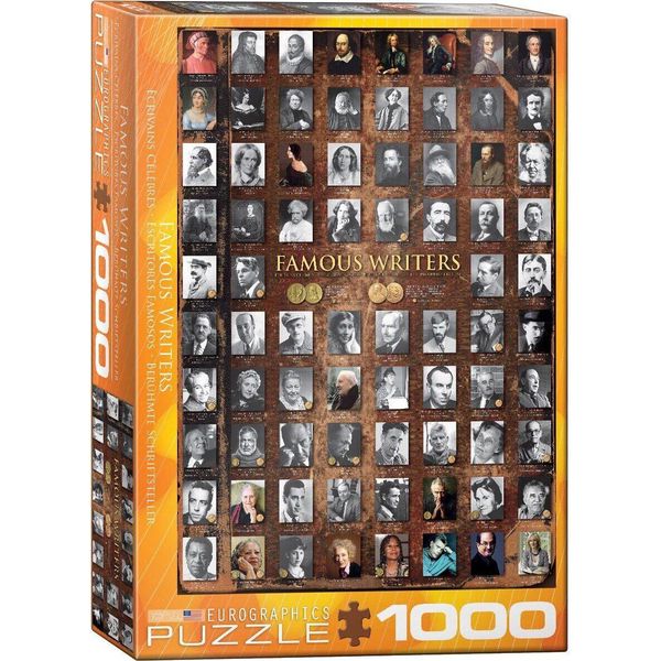 Puzzle Da 1000 Pezzi - Puzzle - Autori Famosi Della Letteratura Mondiale + Set Deluxe Di 3 Accessori Per Puzzle-image