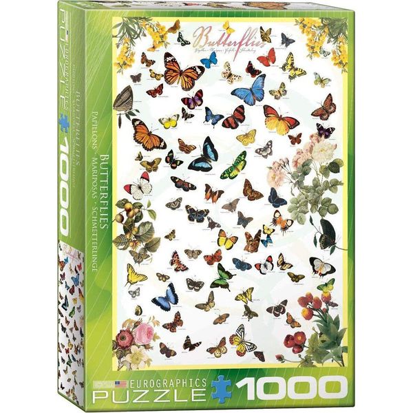 Puzzle Da 1000 Pezzi - Puzzle - Il Mondo Delle Farfalle + Cornice In Alluminio Per Puzzle Da 1000 Pezzi-image