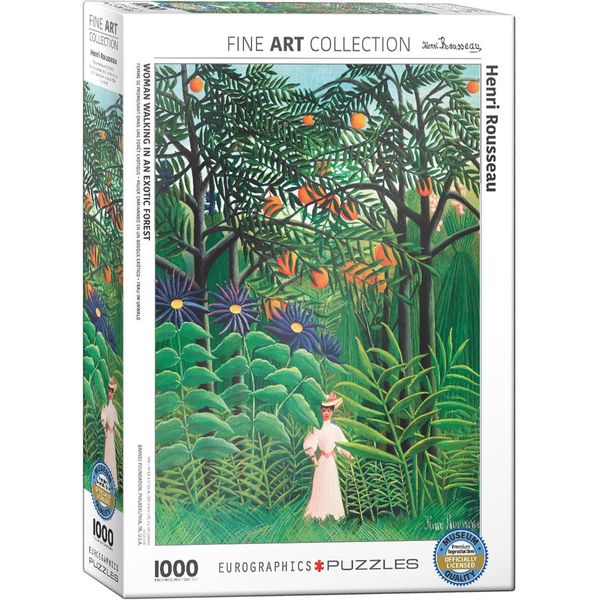 Puzzle Da 1000 Pezzi - Puzzle - Henri Rousseau - Donna Nella Giungla + Accessori Per Il Puzzle-image