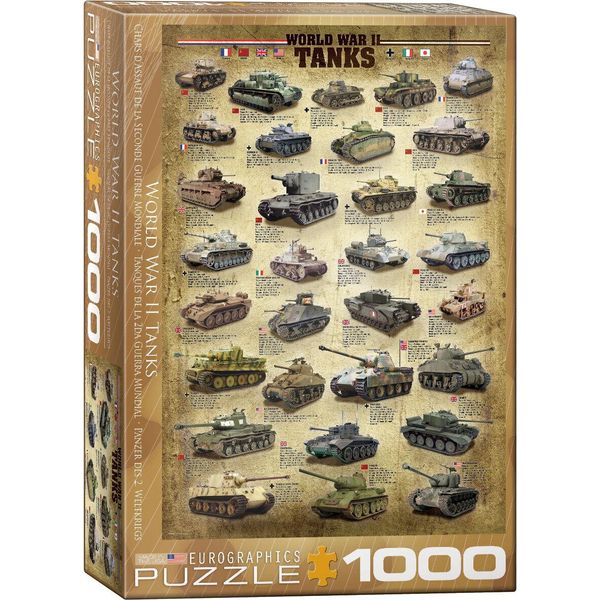 Puzzle Da 1000 Pezzi - Puzzle - Carri Armati Della Seconda Guerra Mondiale + Accessori Per Puzzle-image