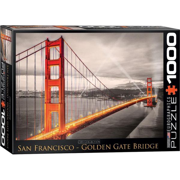 Puzzle Da 1000 Pezzi - Puzzle - Golden Gate Bridge San Francisco + Accessori Per Puzzle-image