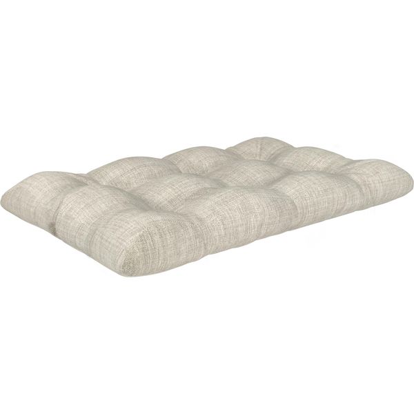 Pokar Cuscino Per Pallet Con Bella Trapuntatura Cuscino Per Divano In Pallet, Dimensioni: Cuscino Di Seduta 120 X 60, Colore: Beige-image