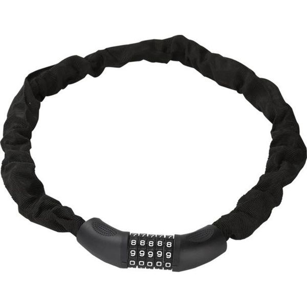 Tolletour Lucchetto Per Bicicletta Codice Di Combinazione 6Mm Acciaio Catena Maglie 5 Cifre Combinazione Lucchetto Bicicletta Lucchetto E-Bike Lucchetto Moto Lucchetto Catena, 90Cm-image