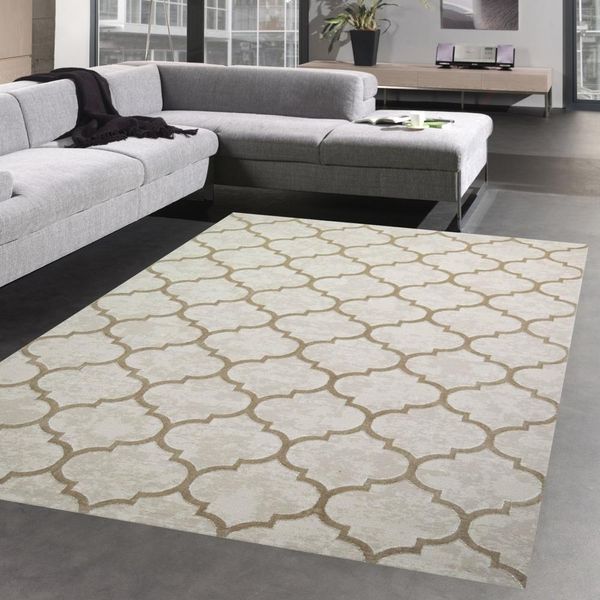 Tappeto Marocchino Per Corridoio E Soggiorno - Dimensioni Beige - 140 X 200 Cm-image