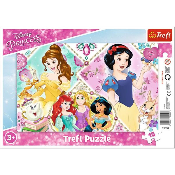 Puzzle Della Principessa 15 Pezzi Incantevole Mondo Di Puzzle Per Piccole Principesse-image