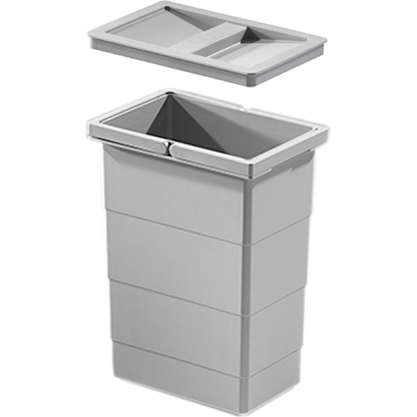 Cestino Interno Hailo 1075959 Con Coperchio Grigio Chiaro 8 L 226 X 156 X 295 Mm-image