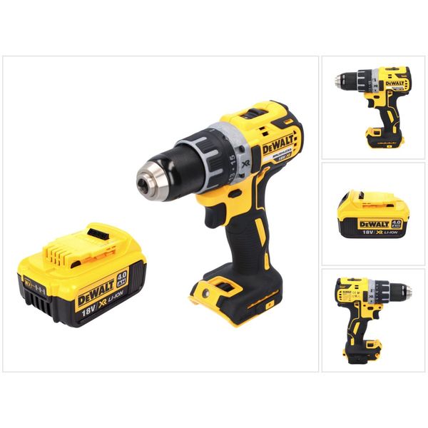 Trapano Avvitatore A Batteria Dewalt Dcd 791 N 18 V 70 Nm Brushless + 1X Batteria 4,0 Ah - Senza Caricabatterie-image