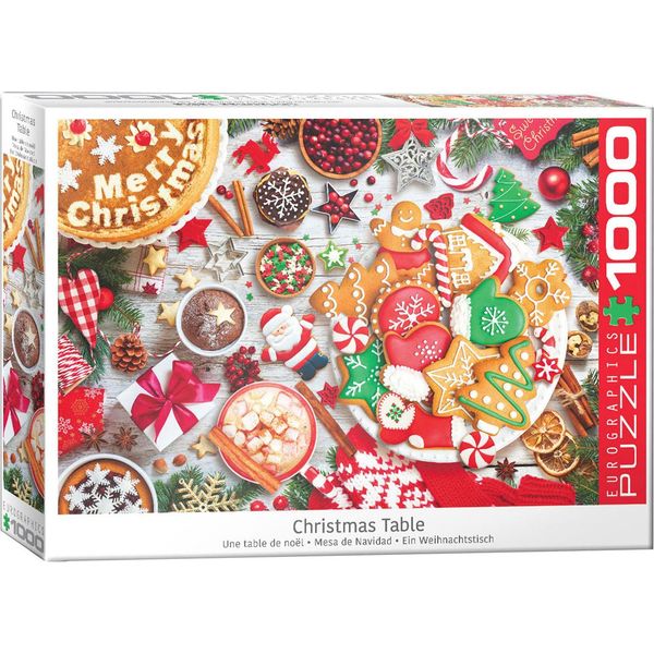 Puzzle Da 1000 Pezzi - Puzzle - Meraviglioso Tavolo Di Natale + Accessori Per Puzzle-image