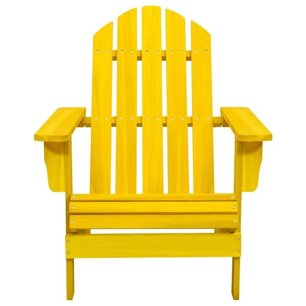 Vidaxl Sedia Da Giardino Adirondack In Legno Massiccio Di Abete Giallo-image