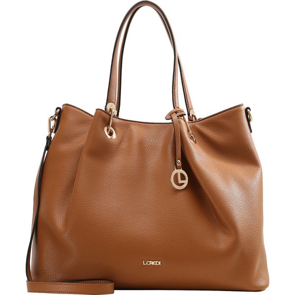 L.Credi Borsa Shopper Borsa A Tracolla Ebony Shopper Cognac Marrone Chiaro-image